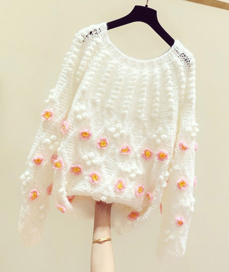 Flowers Long Sleeve Sweater 119