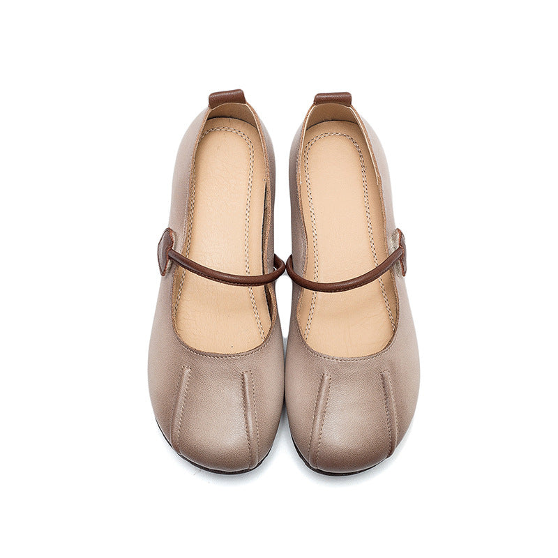 Spring Summer Retro Leather Shoes