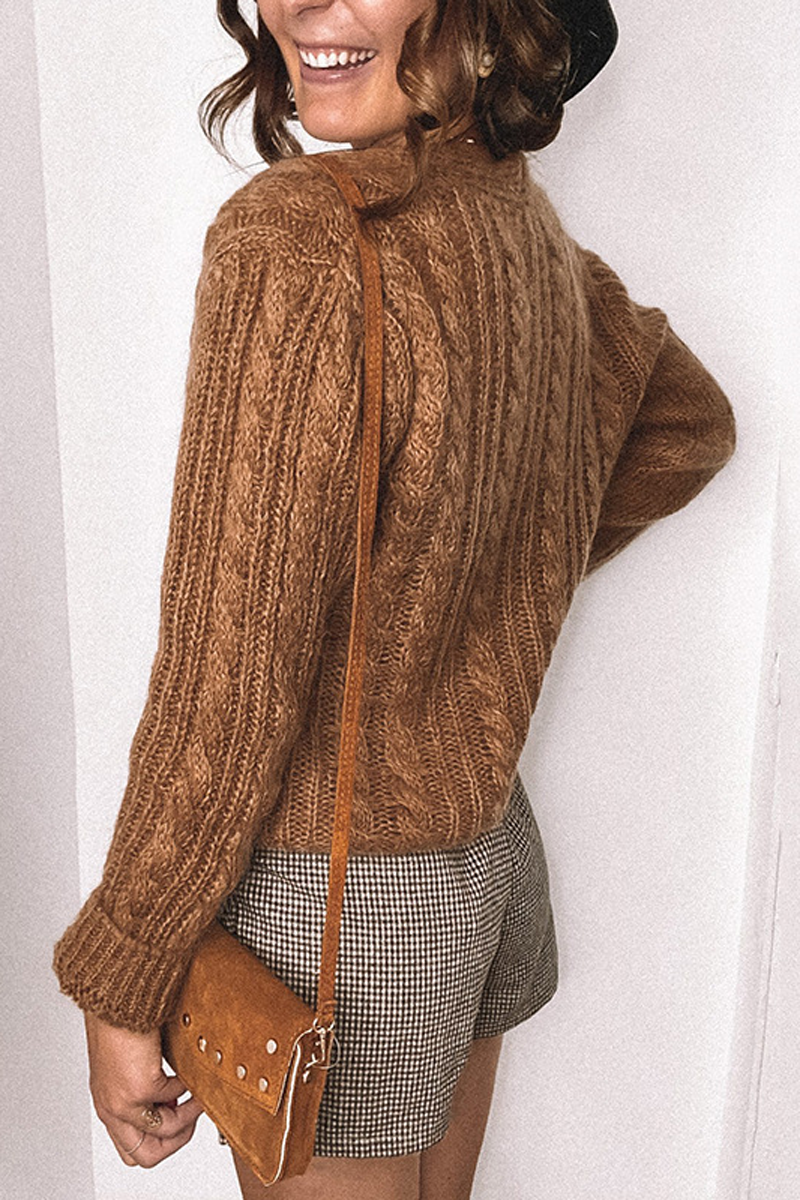 V-neck Cardigan Knitted Sweater