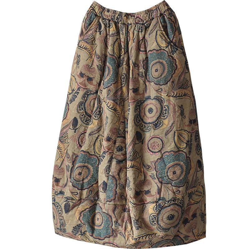 Printed Quilted Skirt