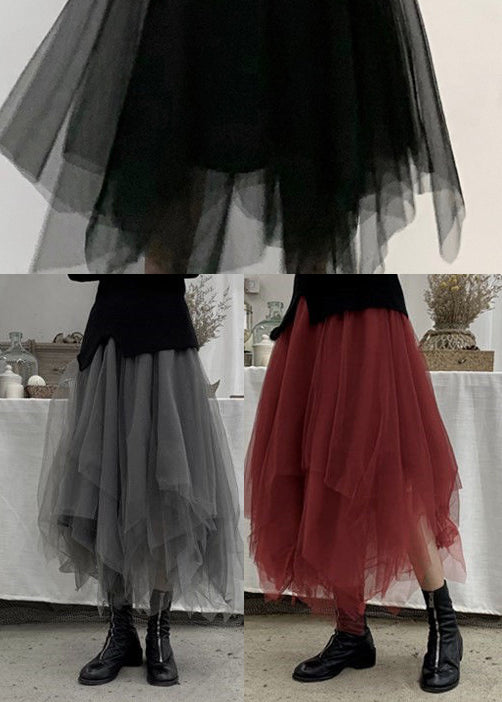 Fine Black Tulle Beach Skirts Spring