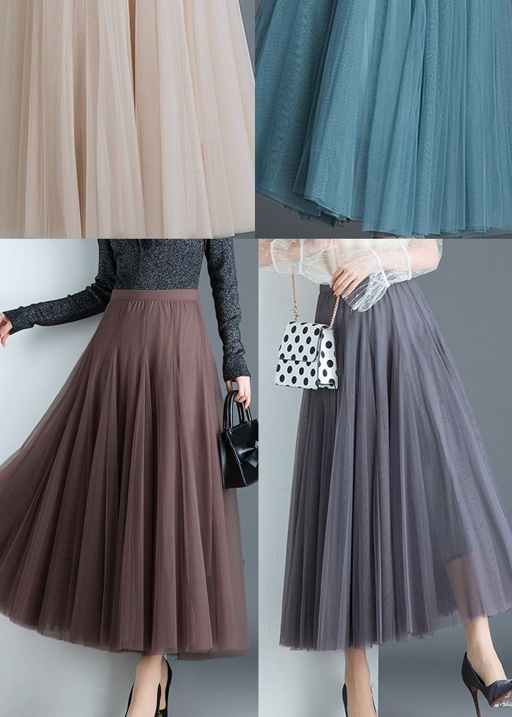 Fine Pleated Fall Winter Tulle Skirts