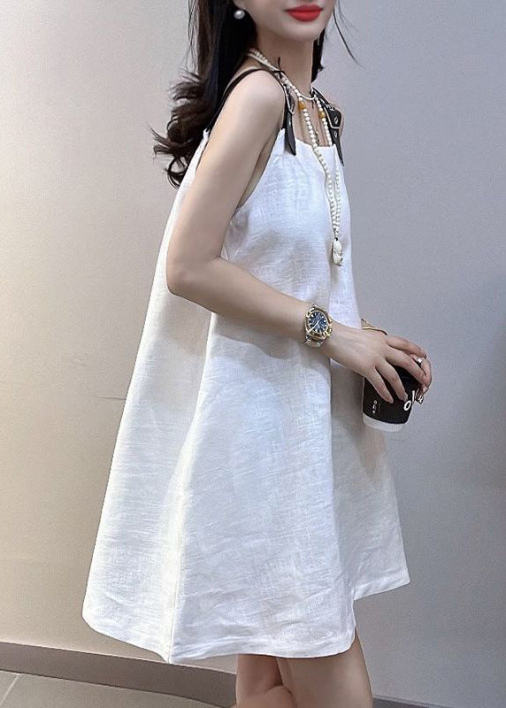 Navy Oversized Cotton Mini Dresses Summer