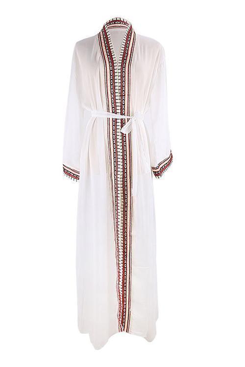 Print Long Sleeve Cardigan