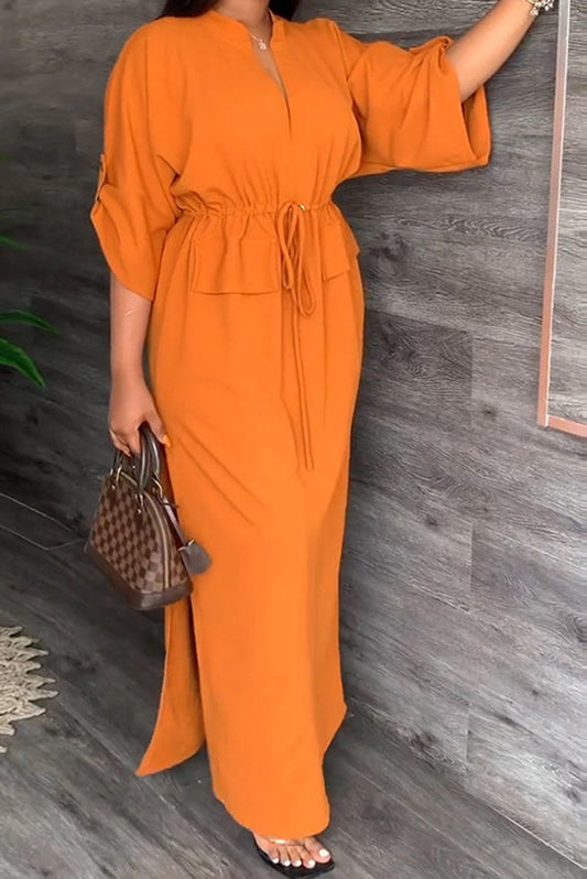 Olivera Elastic Waist Maxi Dress