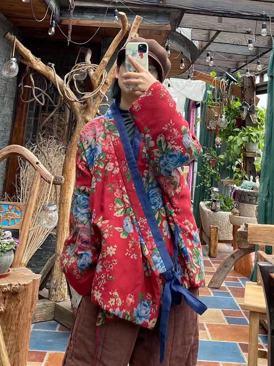 Lace-up Wadd Clothes Coat