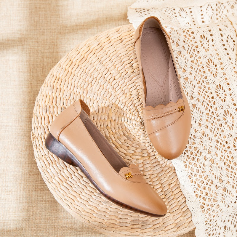 Summer Autumn Leather Soft Retro Shoes
