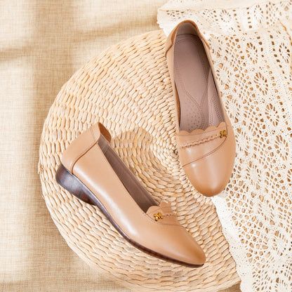 Summer Autumn Leather Soft Retro Shoes