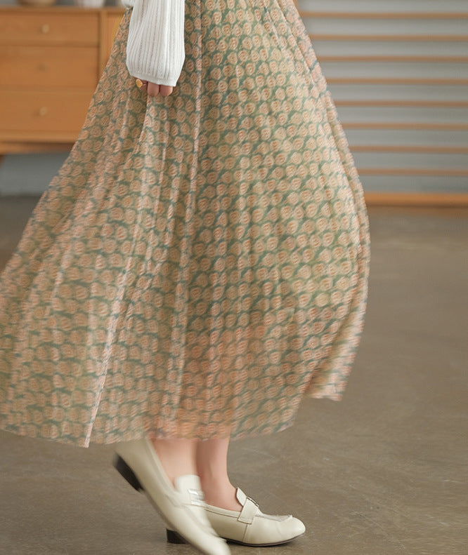 Digitally Printed Densified Elastic Waist Skirt
