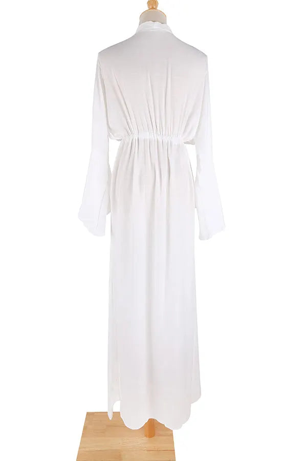 Girl on the Coast Button Down Maxi Beach Dress