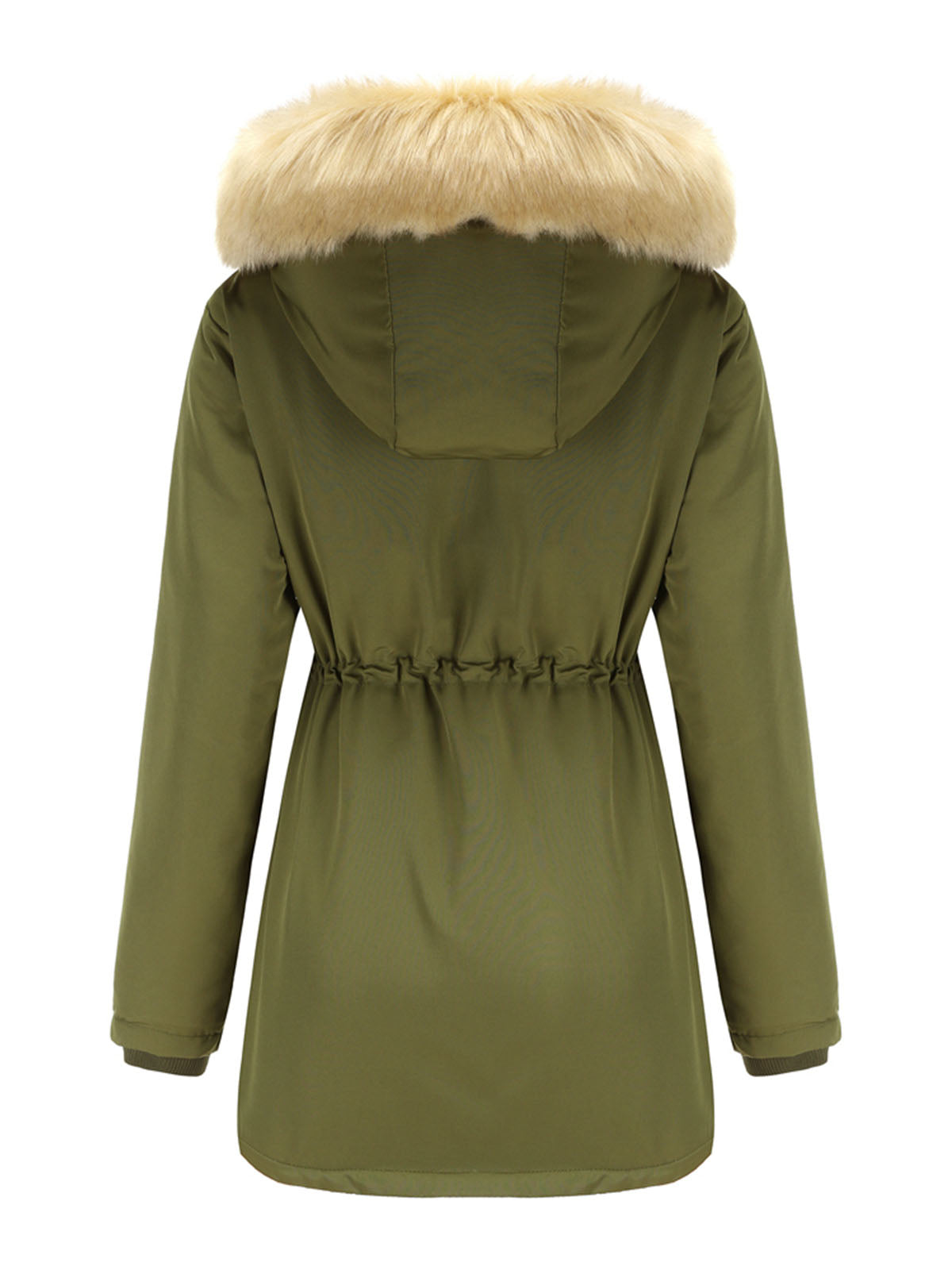 Coat Daily Lamb Wool Fall Winter Regular Midi Length Coat Color Oversized Coat