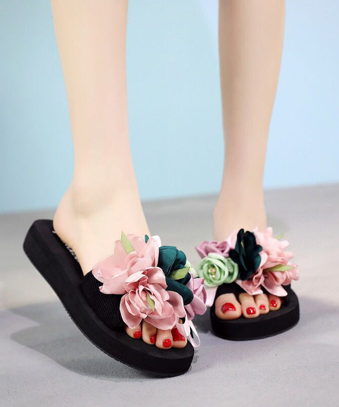 New Vacation Flower Beach Slide Sandals