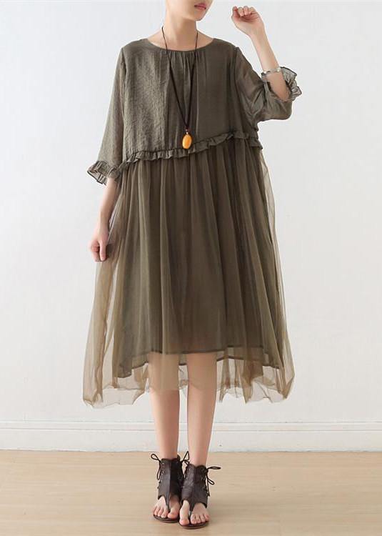 Black Tull Maxi Dresses Patchwork Chiffon Summer Dresses-limited Stock