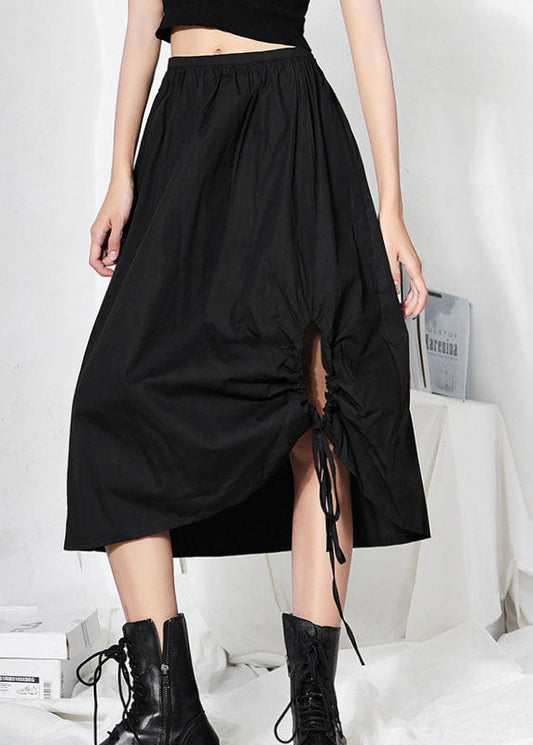 Black a Line Summer Skirt