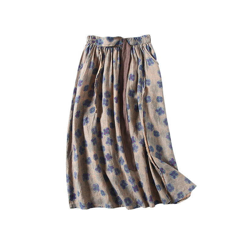 Cozy Cotton Linen Skirt