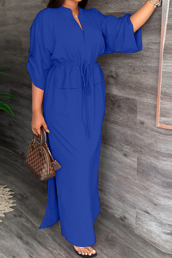Olivera Elastic Waist Maxi Dress