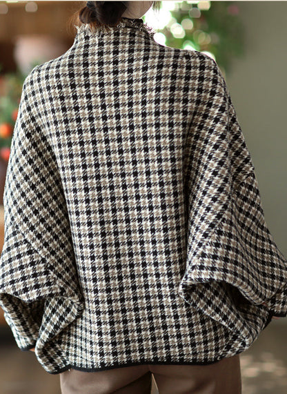 Fashionable Double-sided Woolen Short Frayed Coat