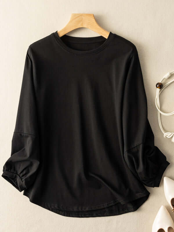 100% Natural Material Loose Bottoming Shirt