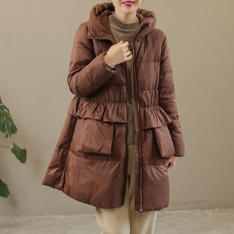Winter Extra Thick Hoodie Warm Down Coat