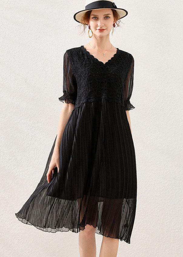 Rose Flare Sleeve Spring Long Dress
