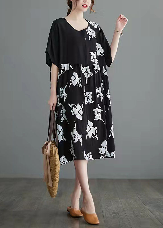 Black Cotton Blend Tops Clothing Cotton Blend Clothing Tops Prints O Neck Natural Cotton Blend Pullover
