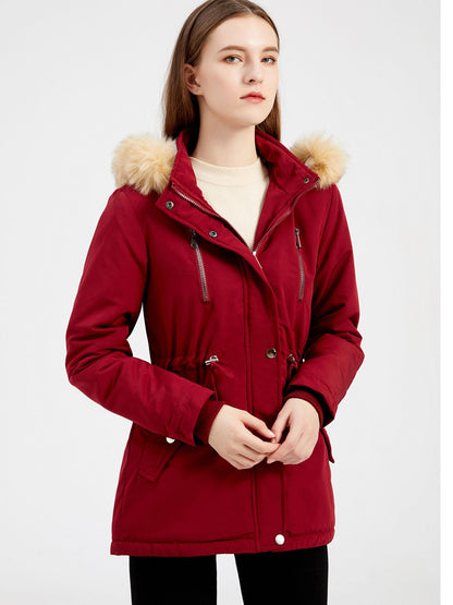 Coat Daily Lamb Wool Fall Winter Regular Midi Length Coat Color Oversized Coat