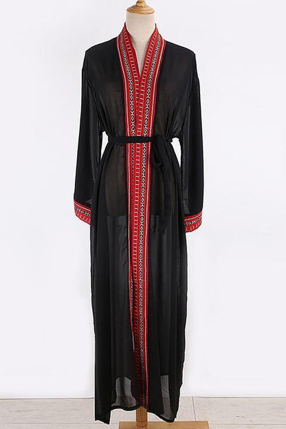 Print Long Sleeve Cardigan