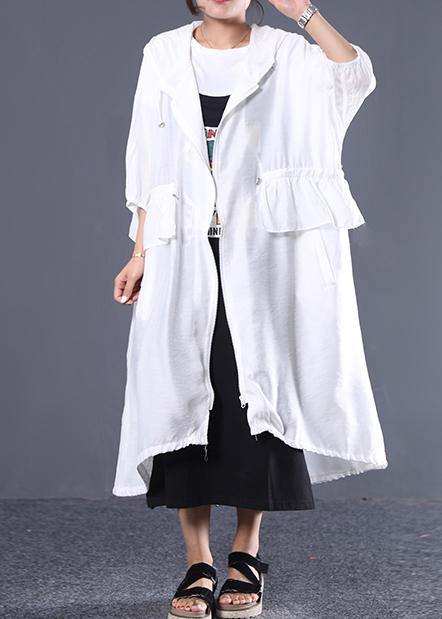Style Hooded Drawstring Fine Clothes for Black Coats