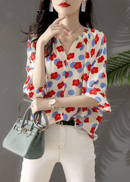 Chiffon Shirt Tops Spring