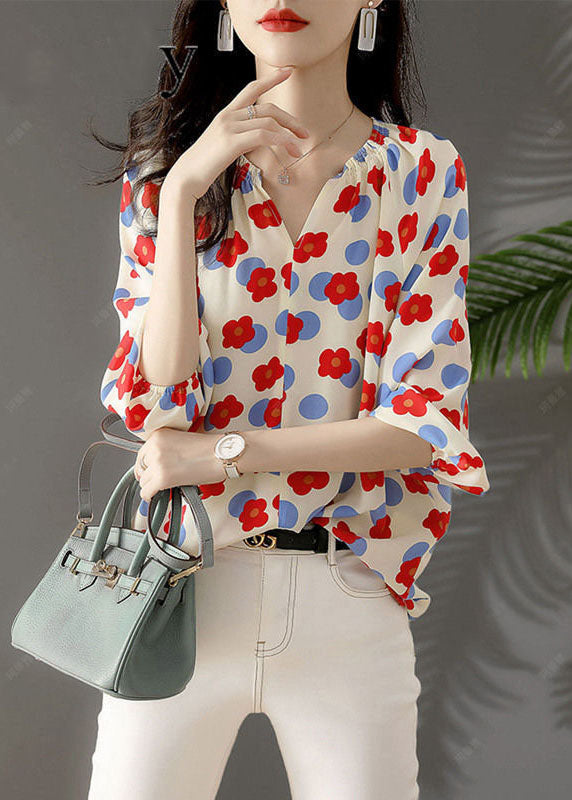 Chiffon Shirt Tops Spring