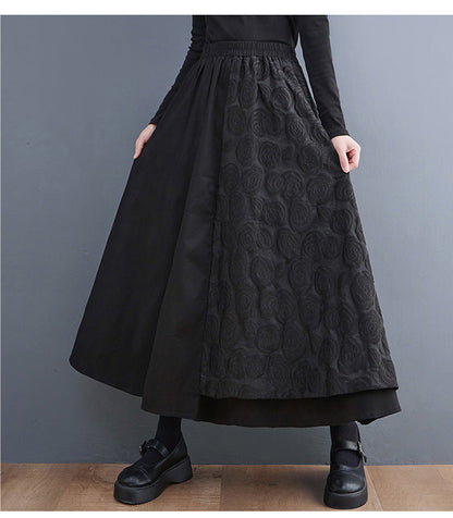 Loose Stitching Design Skirt