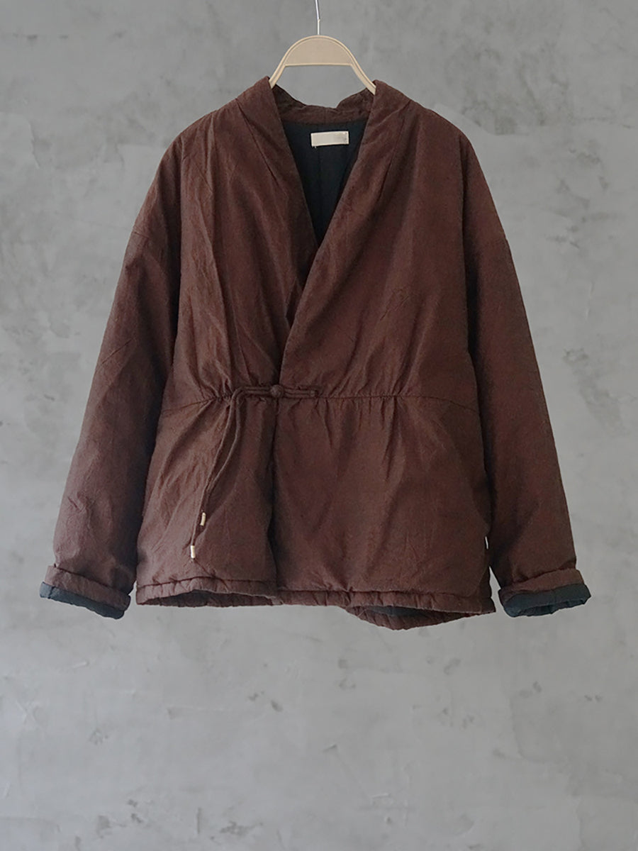 National Style Buckle Padded Coat