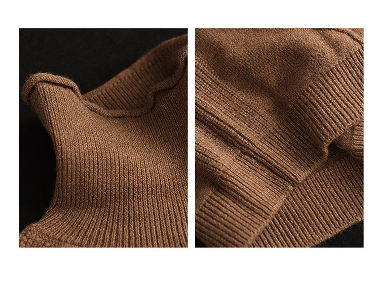 Twist Knit Turtleneck Vest