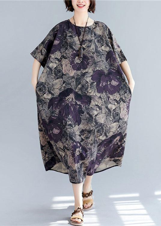 O Neck Pockets Linen Cotton Summer Wardrobes Sleeve Dress