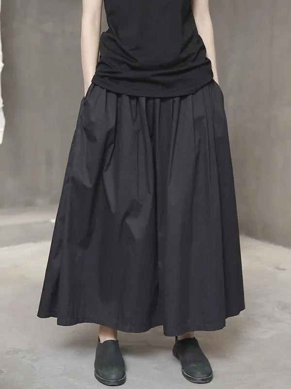 Simple Black Light Loose Dress