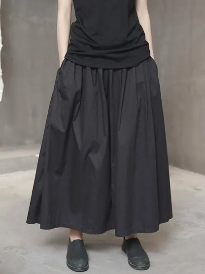 Simple Black Light Loose Dress