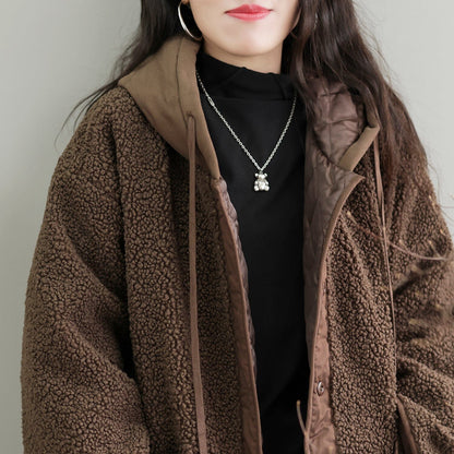 Winter Fleece Patchwork Retro Coat