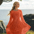 Women's Celtic Knot And Tree Of Life Long Sleeve Sweater Dress artswardrobe