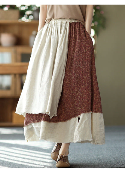 Heavy Industry Irregular Print Skirt