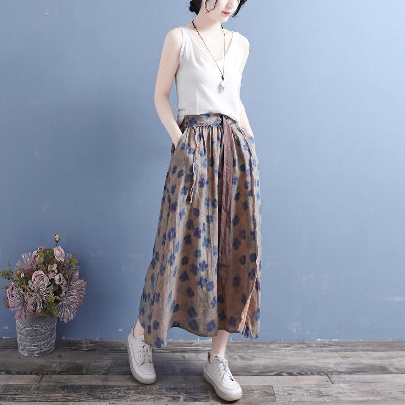 Cozy Cotton Linen Skirt