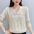 Trinidad® | Simple and versatile hollow knit sweater