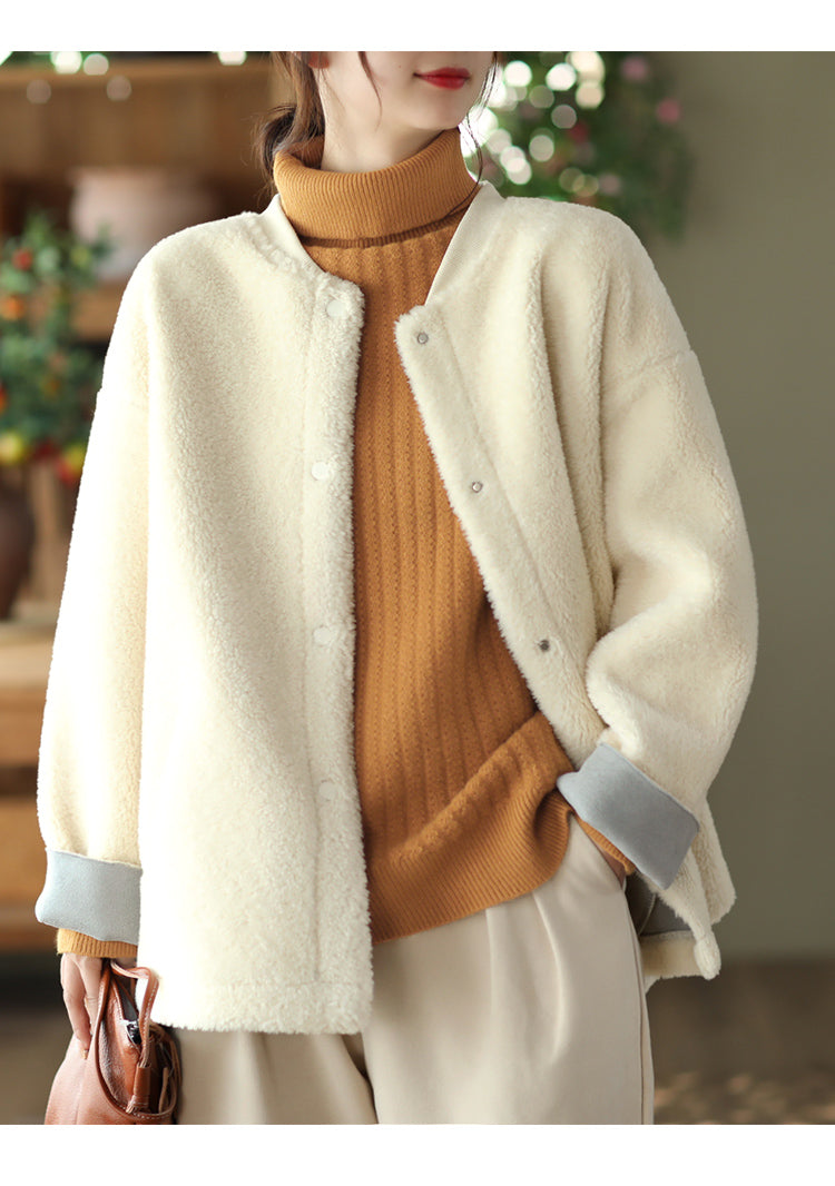 Retro Soft Lamb Wool Coat