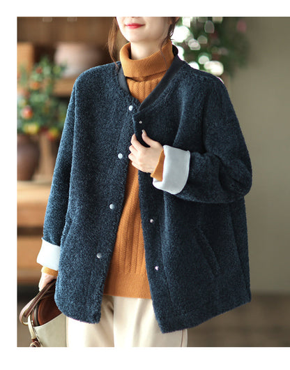 Retro Soft Lamb Wool Coat