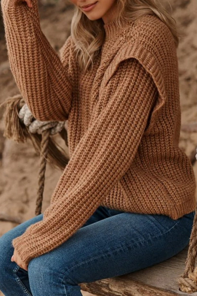 Sweet Patchwork O Neck Tops