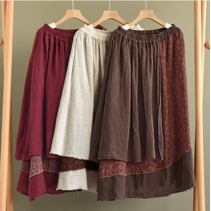 Heavy Industry Irregular Print Skirt