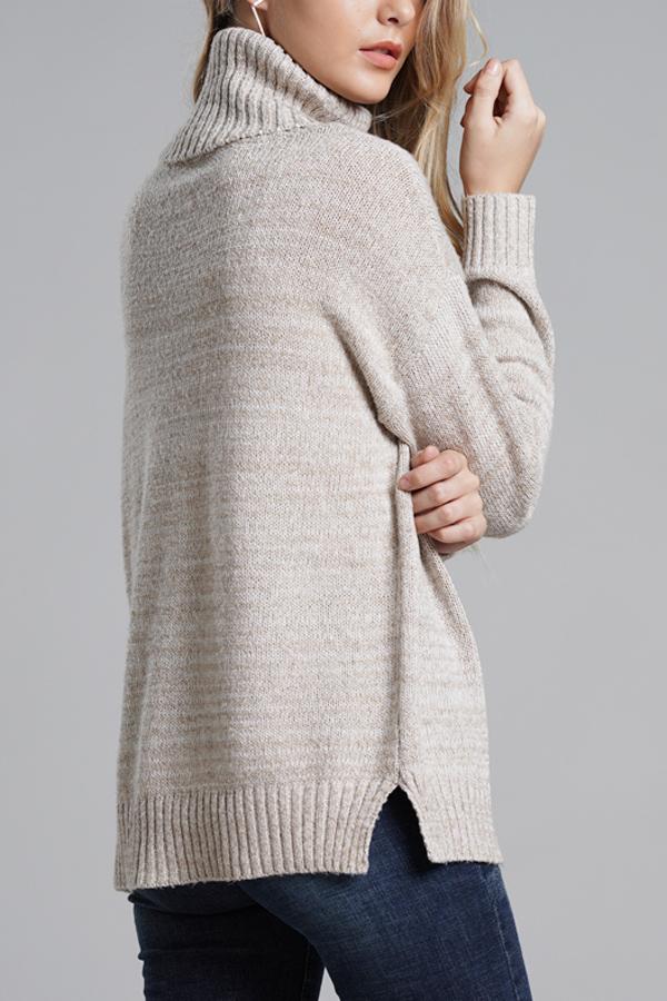 Knit High Neck Loose Sweater