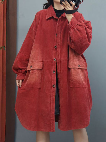 Winter Loose Lantern Sleeve Mid Length Coat
