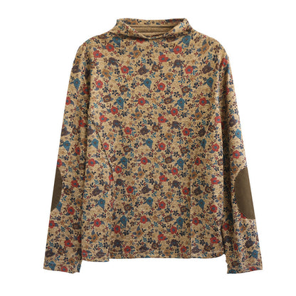 Artistic Print Knitted T-shirt