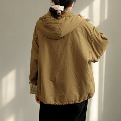 Loose Winter Thick Cotton Hooded Coat
