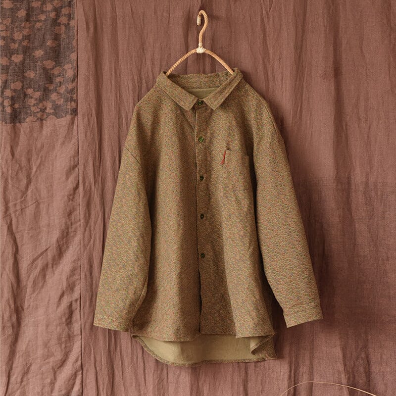 Retro Cotton Autumn Blouse